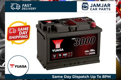 Yuasa car battery ybx3096 12v - yuasa,