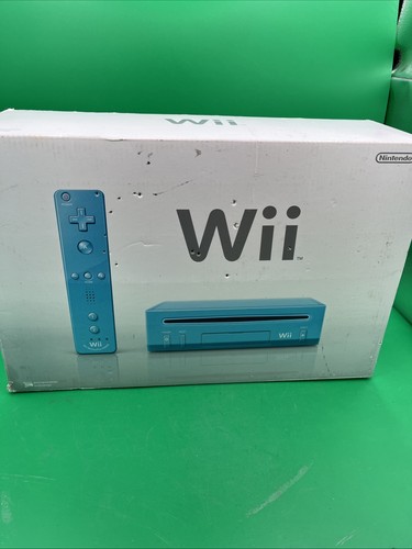 Nintendo wii console blue - nintendo,