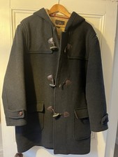 Men’s Zara Duffle Coat Black Adult Large 50% Wool