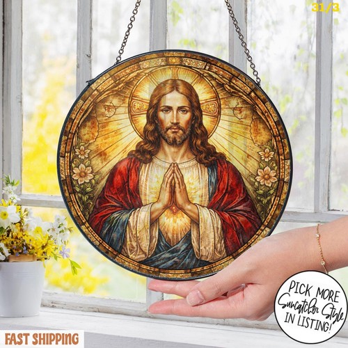 Stained glass jesus - stained,