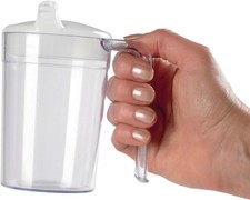 Drinking Cup/Beaker/Mug/Sippy Cup for Disabled Adults with Easy Grip Handles and