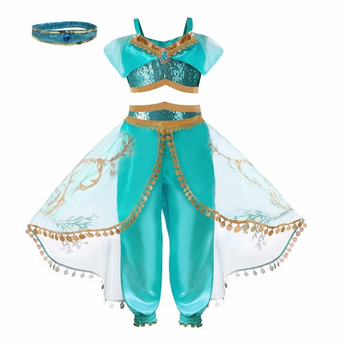 Girls jasmine costume 3pc - jasmine,