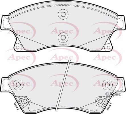 Front axle brake - front, pads