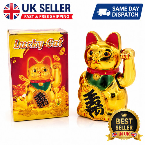 Chinese lucky waving gold cat - chinese,