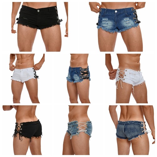 Men ultra mini denim - mini, shorts