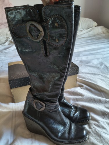 Fly london leather zip boots - leather,