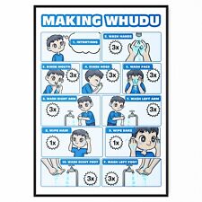 Wudu Guide Kids Wall Chart How