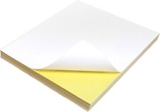EVG Blank 800 White Sticker Paper Matt A4 Self Adhesive Sheets, Peel & Stick