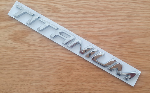 Metal titanium letter logo - metal,
