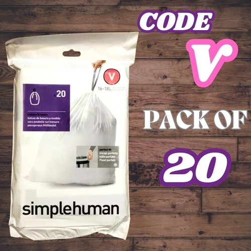 Simplehuman bin liners - v,