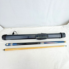 Vintage Bud Light Pool Cue Stick - Two Piece - w/Nice Case - Blue Pearl Old Logo