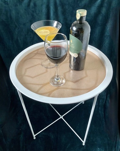 Round butlers tray - , table