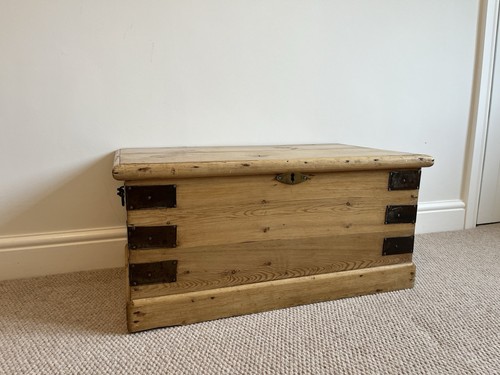 Vintage pine chest antique - pine,