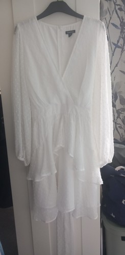 Ladies white boohoo floaty - ladies,