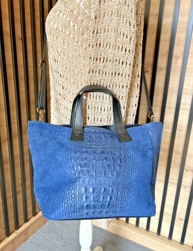 Italian suede leather embossed - italian,