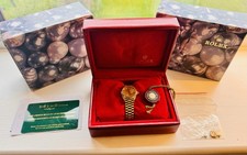 Rolex ladies Oyster Perpetual Datejust President 26mm 18k Gold - Champagne dial