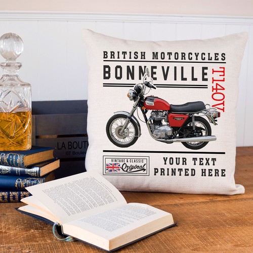 Personalised motorbike cushion - personalised,