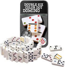 Dominoes Double Six Colour Dot