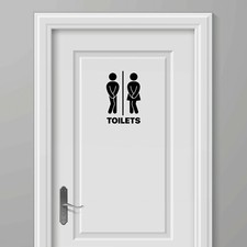 Funny Toilet Door Sign Stick