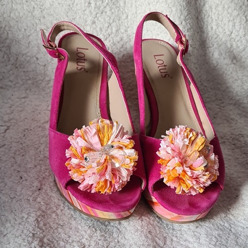 Lotus women pink suede - lotus, women’s