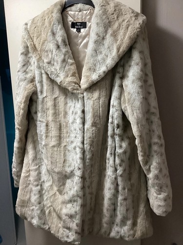Faux fur coat jacket - coat,