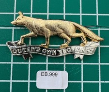 Queens Own Yeomanry Anodised Cap Badge   EB-999