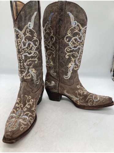 Corral brown western cowgirl - brown,