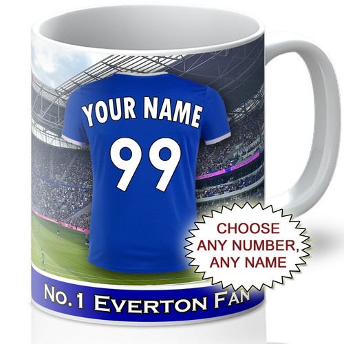 Personalised everton mug - personalised,