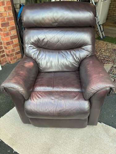 Lazy boy leather chair - lazy-boy,