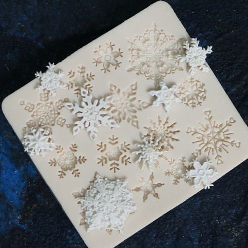 Silicone mould snowflake - mould,