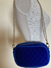 TOSCA  BLU     BLUE VELVET  CROSSBODY     BAG
