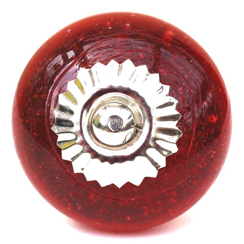 Red brown gold ceramic knobs