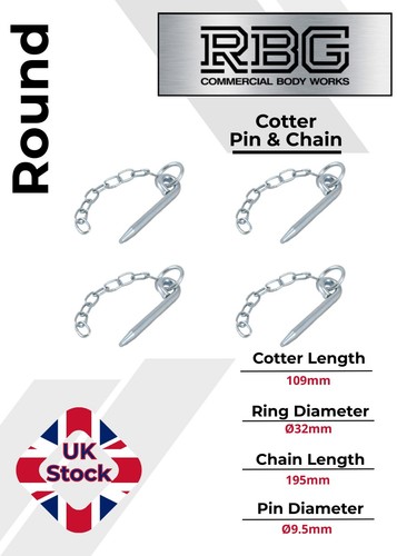 Round cotter pin chain - round,