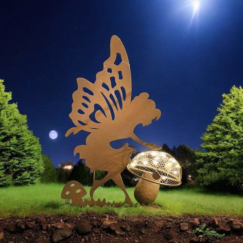 Fairy and toadstool solar - fairy,