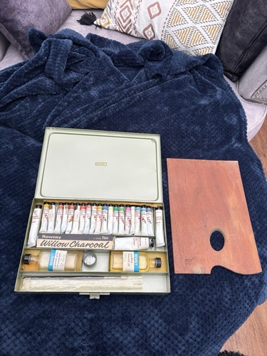Vtg rowney metal artist box - vtg,