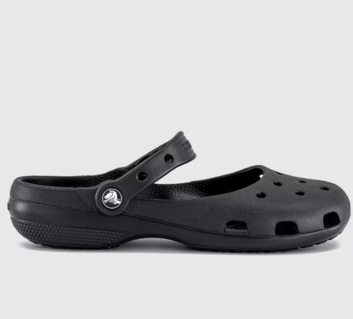 Ladies black croc ballet pumps - ladies,