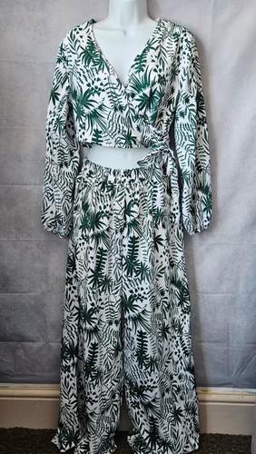 Qed london green tropical leaf - tropical,