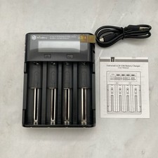 Wissblue LCD-4 4 Slot AA/AAA/AAAA Ni-MH/Ni-Cd Li-ion Battery Charger With USB