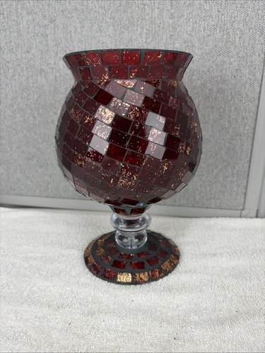 Mosaic red marbled - marbled, gold