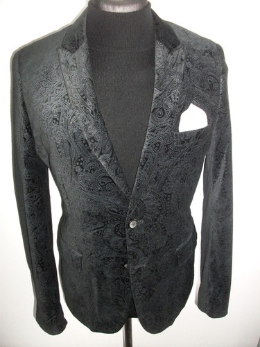 Paisley velvet velour tuxedo - paisley,