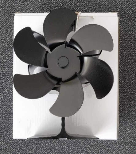 Blade heat powered stove - heat, fan