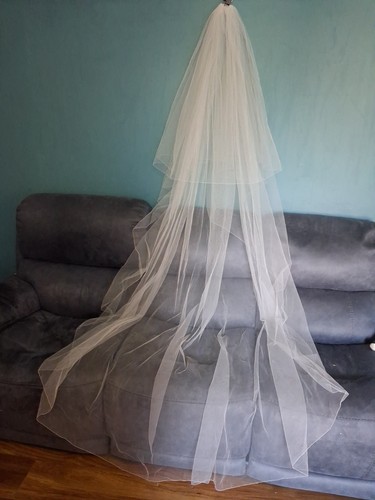 Ivory wedding veil tier - ivory,