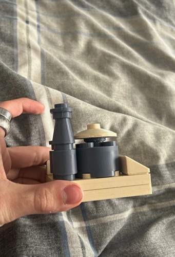 Lego plastic build tan - tan, &