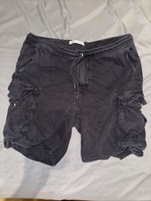 Zara Men's Cargo Shorts Black