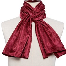 Mens Scarves Black Teal Red