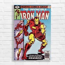 Iconic Iron Man Comic Book Cover Original Canvas Print Large Picture Wall Art