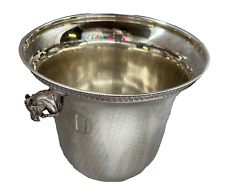 Louis Roederer Cristal Champagne Bucket Cooler Horsehead Handles Used Rare HTF 