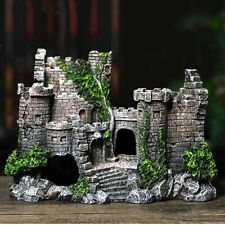 Artificial Fish Tank Ancient Castle Tower Landscaping For Aquarium Rock Cave