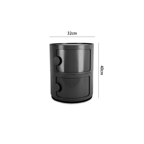Modern round plastic storage - round,