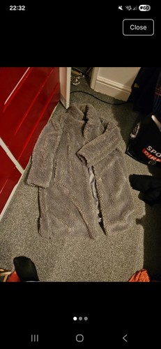 Women grey faux fur - grey, fleece